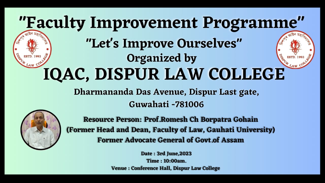 Faculty Improvement Programme
