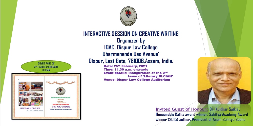 Interactive Programme on Creative Writing