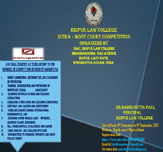 Three Days Intra-Moot Court Competition